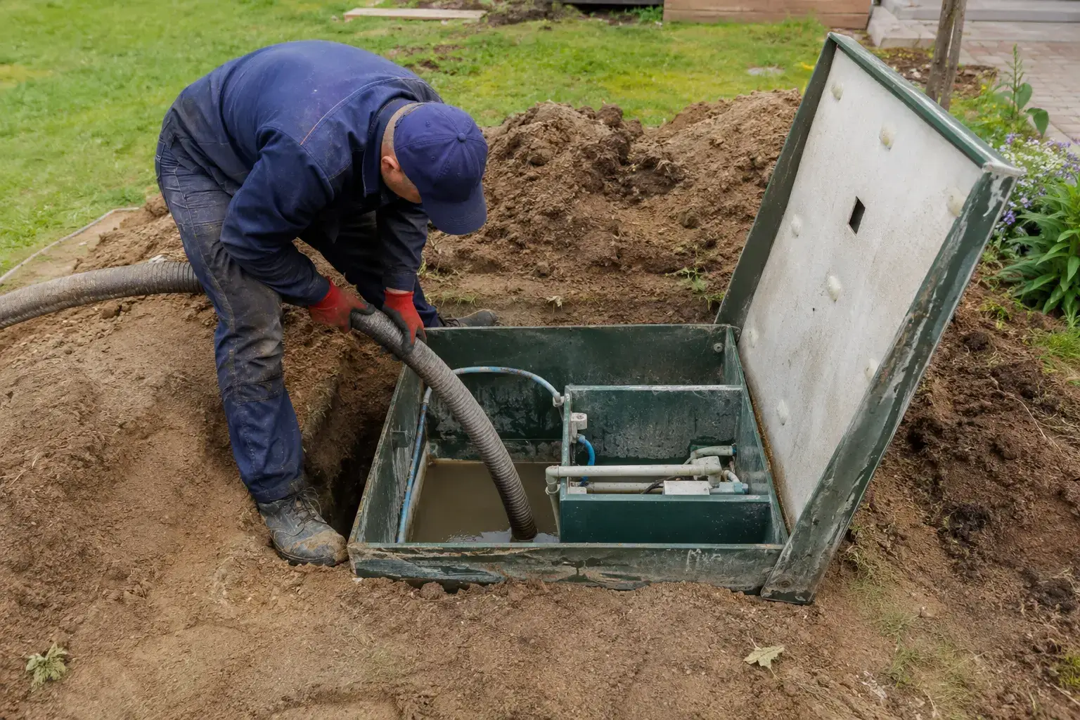 Septic system service protecting homes and groundwater around Collingwood
